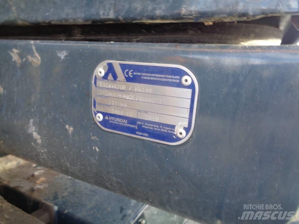 Hyundai HW 140 Lastik tekerli ekskavatörler