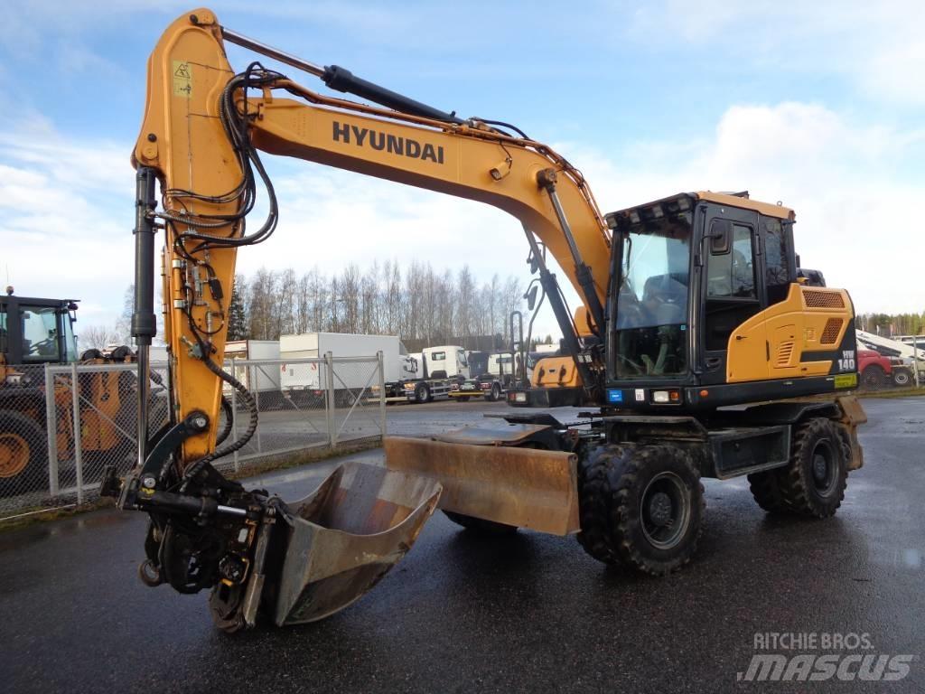 Hyundai HW 140 Lastik tekerli ekskavatörler