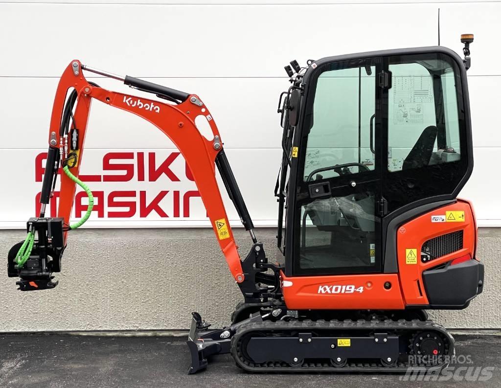 Kubota KX 019-4 Mini ekskavatörler, 7 tona dek