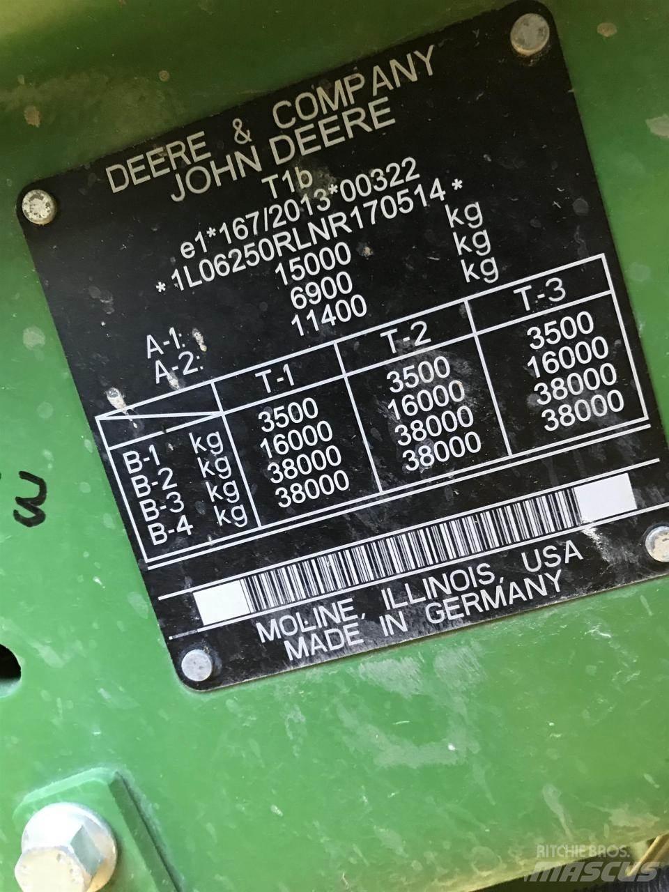 John Deere 6R 250 Traktörler