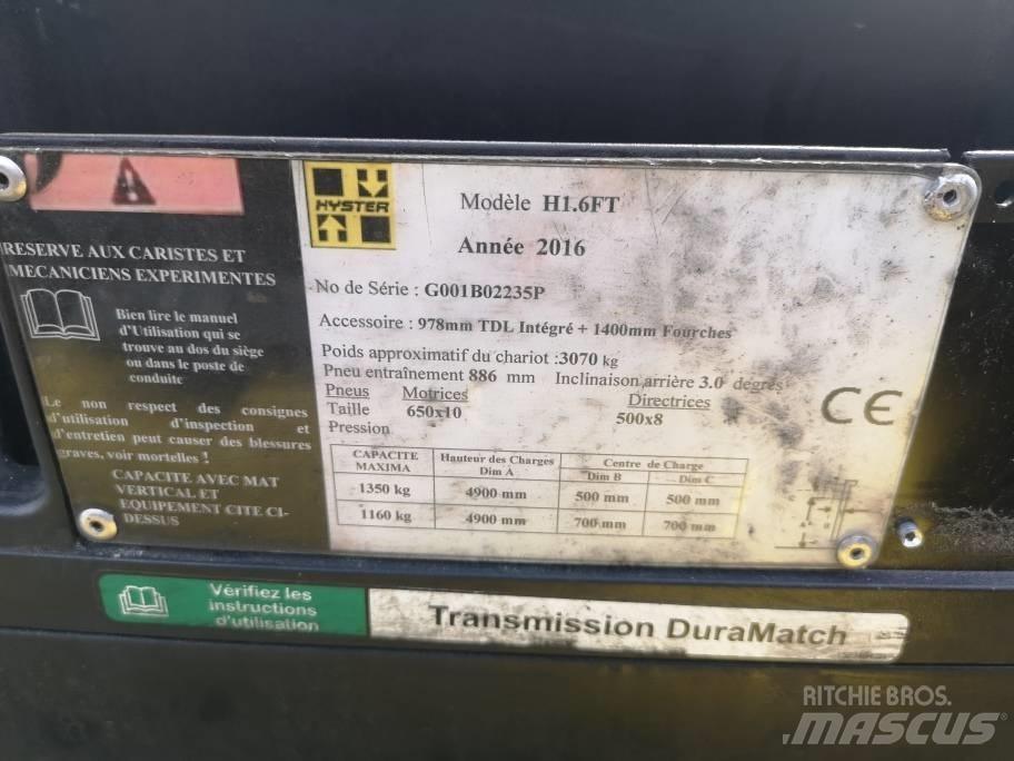 Hyster H 1.6 FT LPG'li forkliftler