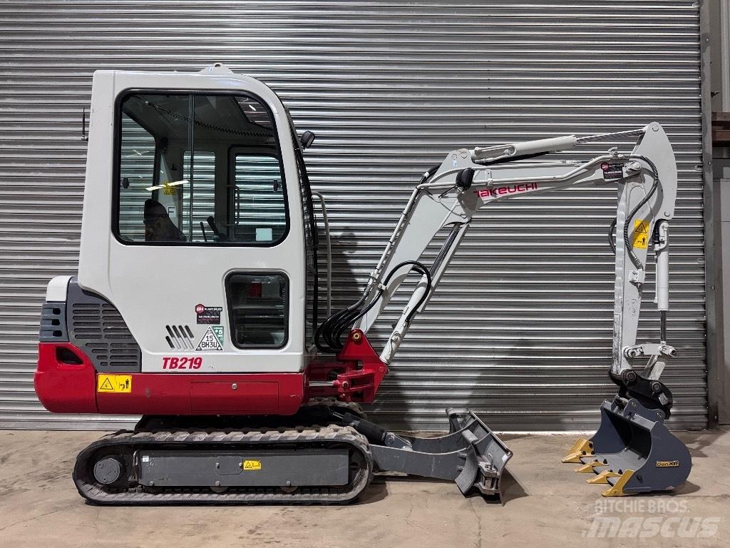 Takeuchi TB 219 Mini ekskavatörler, 7 tona dek