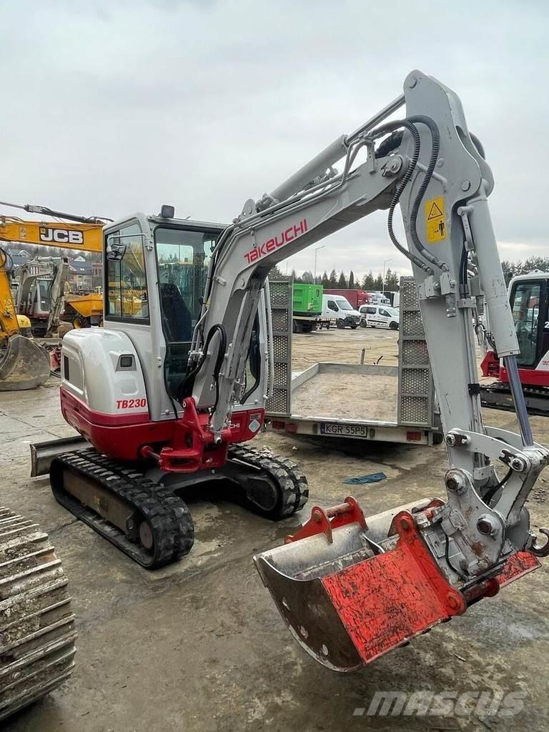 Takeuchi TB230 V3 Mini ekskavatörler, 7 tona dek