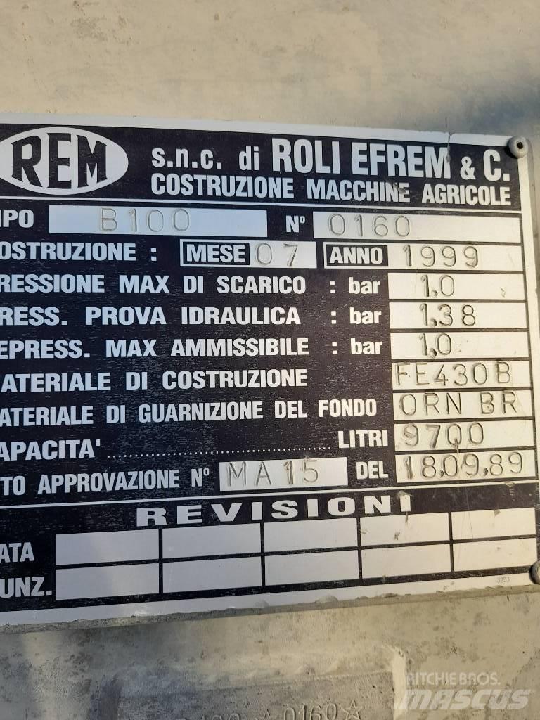 REM RB100 Sivi gübre ve ilaç tankerleri
