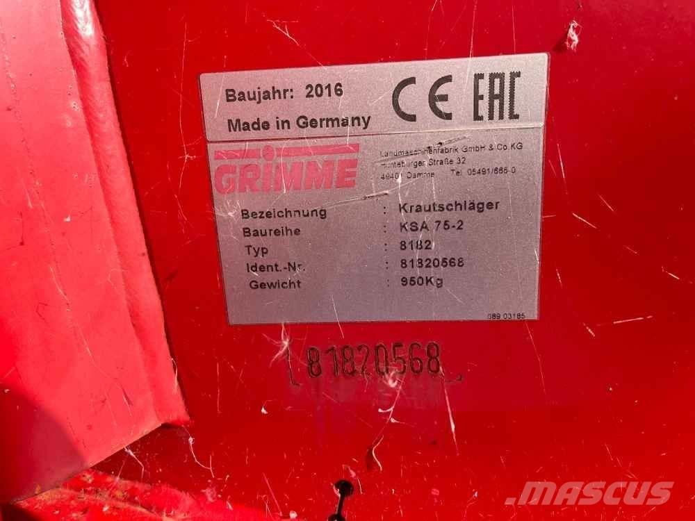 Grimme KSA 75-2 Patates ekipmanları - Diğer