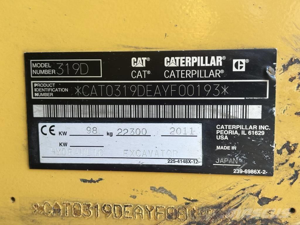 CAT 319 D L Paletli ekskavatörler