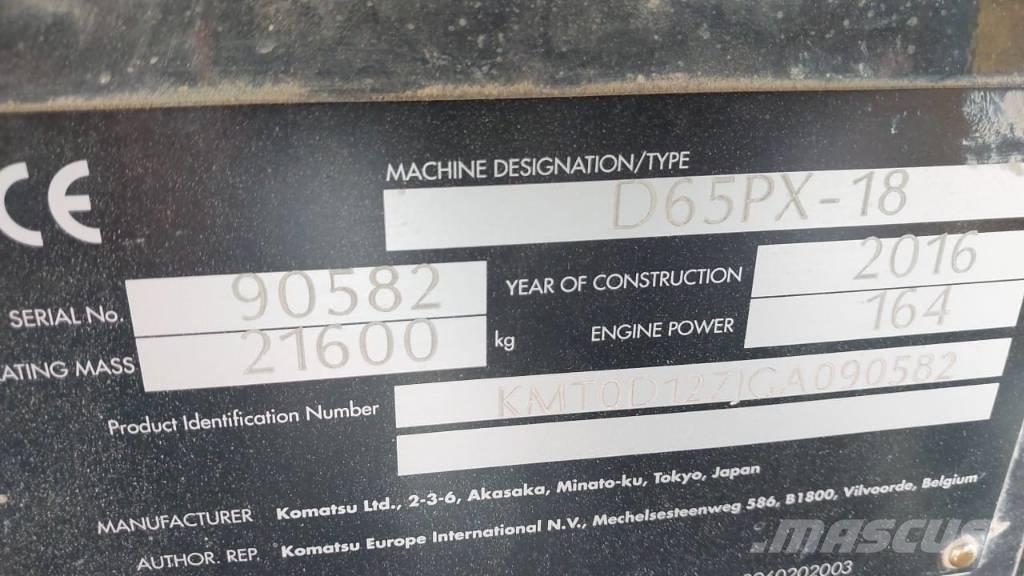 Komatsu D 65 PX-18 Paletli dozerler