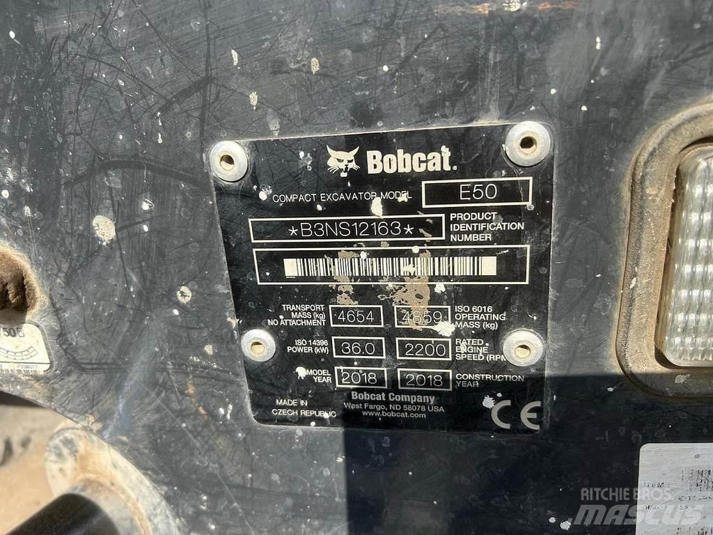 Bobcat E50 Mini ekskavatörler, 7 tona dek