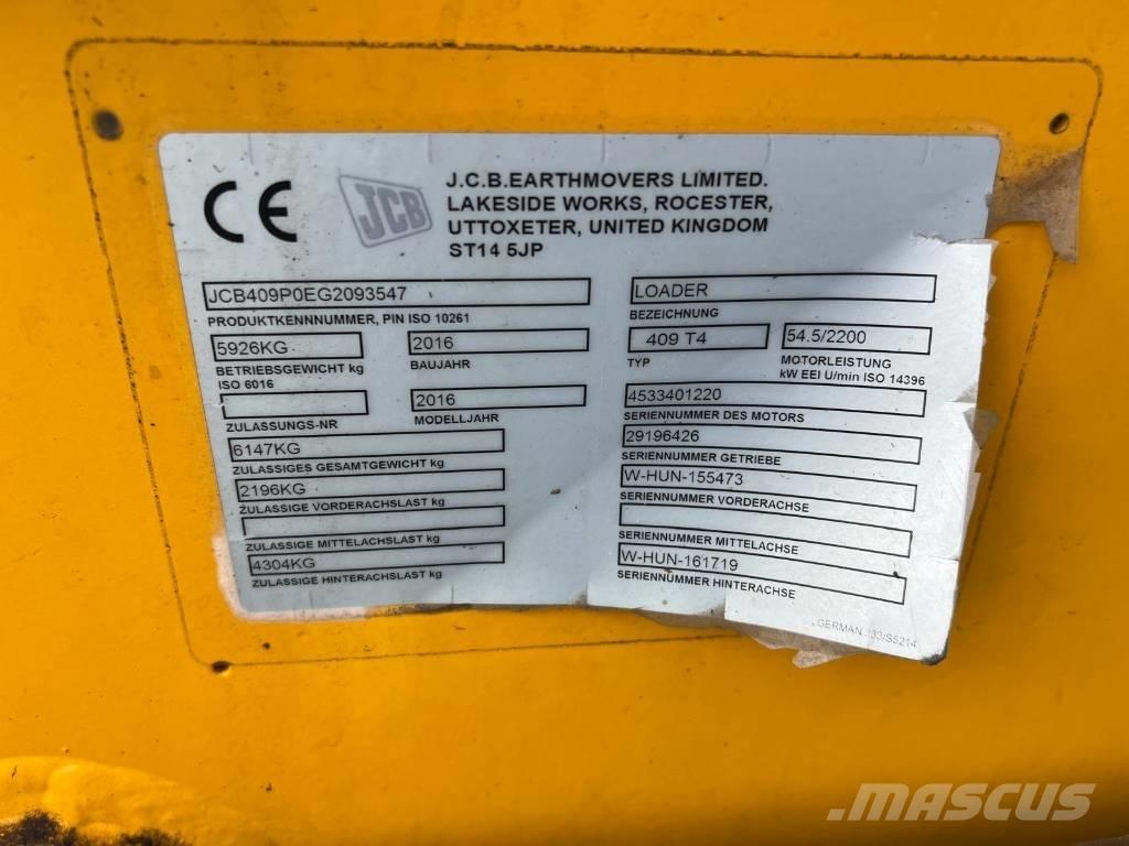 JCB 409 Agri shovel Tekerlekli yükleyiciler
