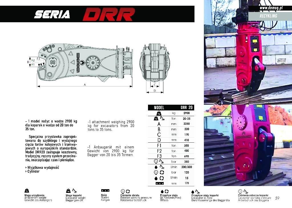  DEMOQ DRR20 Kesici kafalar