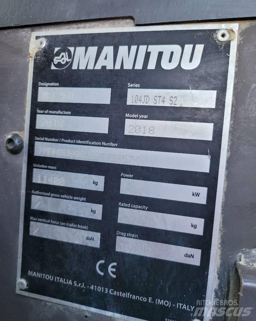 Manitou MLT960 Teleskopik yükleyiciler