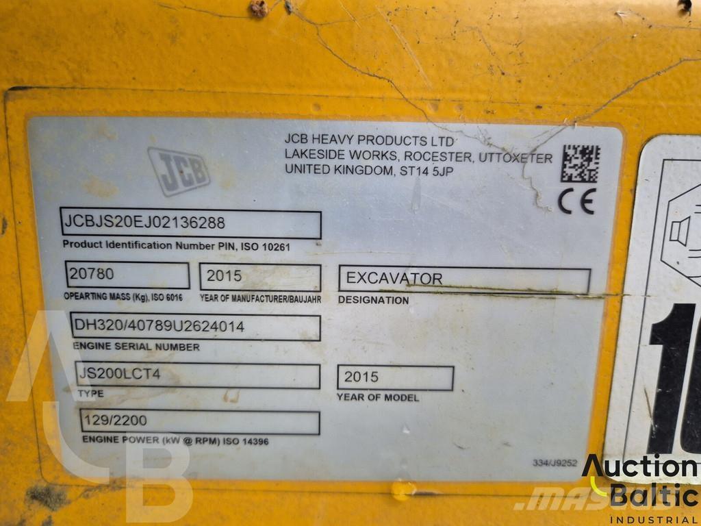JCB JS 200 LC T4 Paletli ekskavatörler
