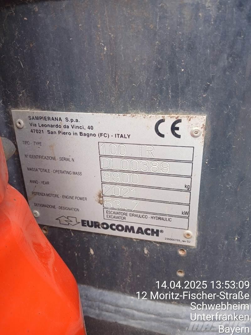 Eurocomach 100TR Mini ekskavatörler, 7 tona dek