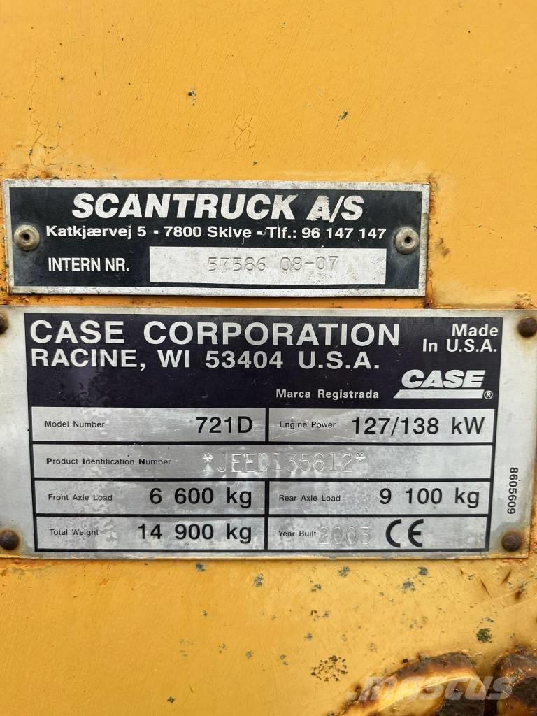 CASE 721 D Tekerlekli yükleyiciler