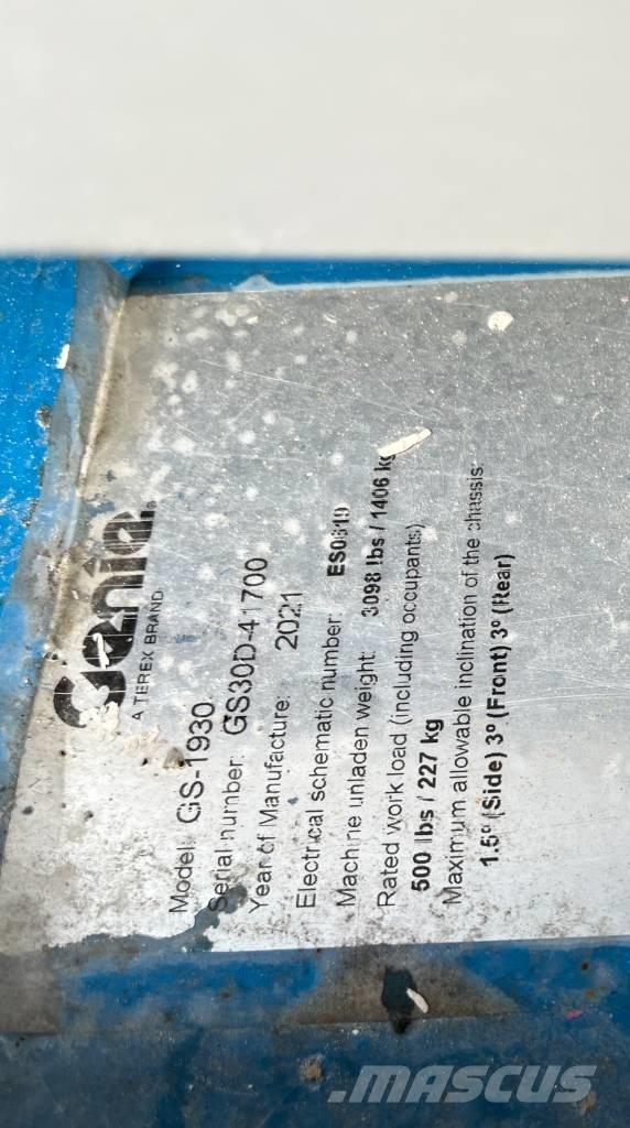 Genie GS 1930E-Drive Makasli platformlar