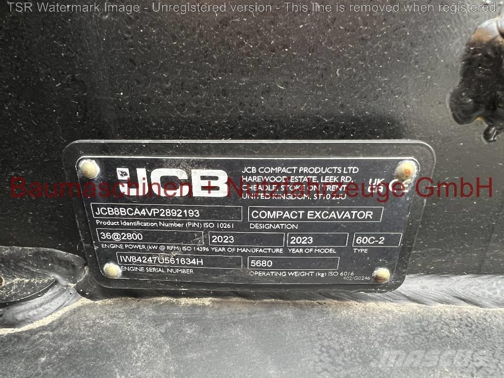 JCB 60C-2 -Demo- Mini ekskavatörler, 7 tona dek