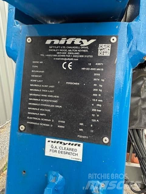 Niftylift HR12 D Körüklü personel platformları