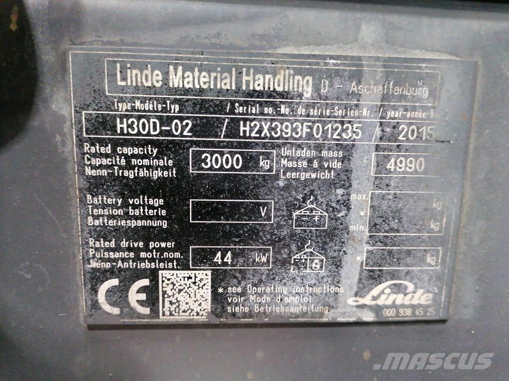 Linde H30D-02 Dizel forkliftler