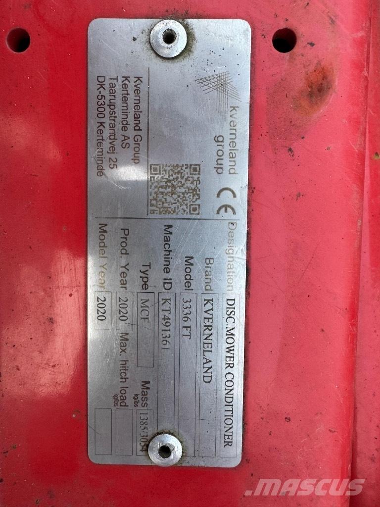 Kverneland 3336 FT Diskli çayir biçme makinasi