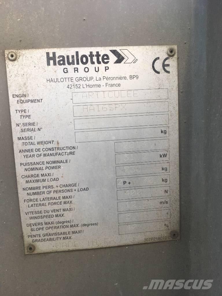Haulotte HA 16 SPX Körüklü personel platformları