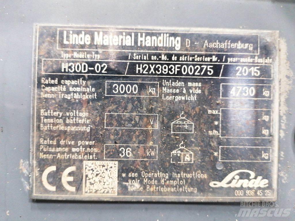 Linde H30D-02 Dizel forkliftler