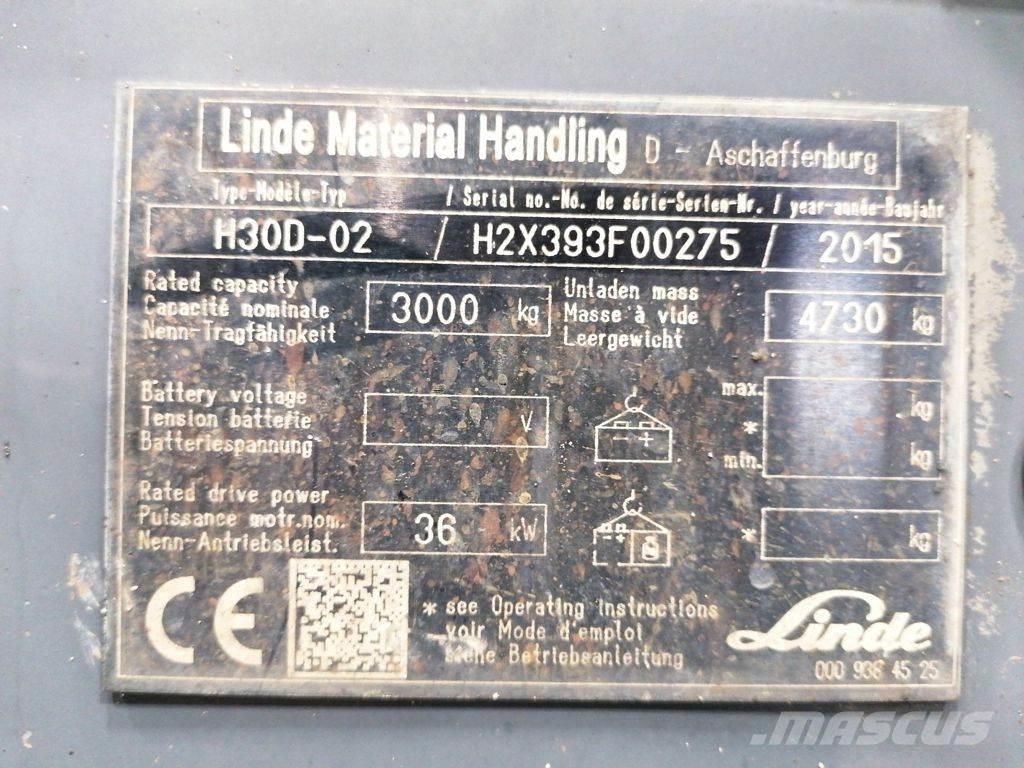 Linde H30D-02 Dizel forkliftler
