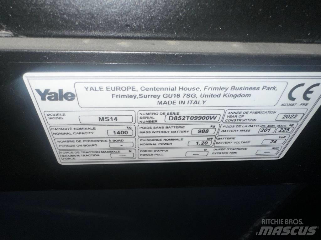 Yale MS 14 AC Yaya kumandali istif makinasi