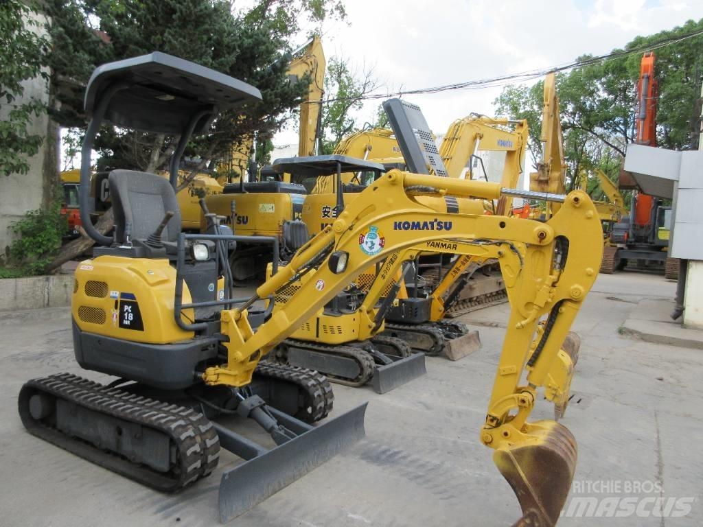 Komatsu PC 18 Mini ekskavatörler, 7 tona dek