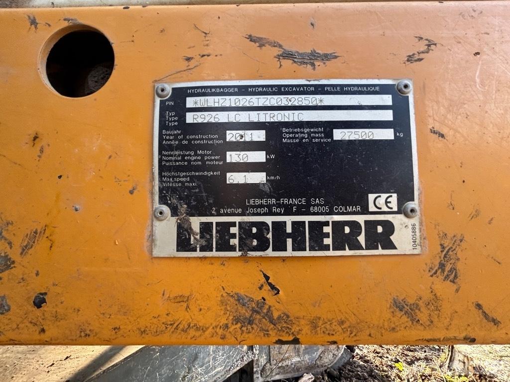 Liebherr R 926 LC NL Uzun bomlu ekskavatörler