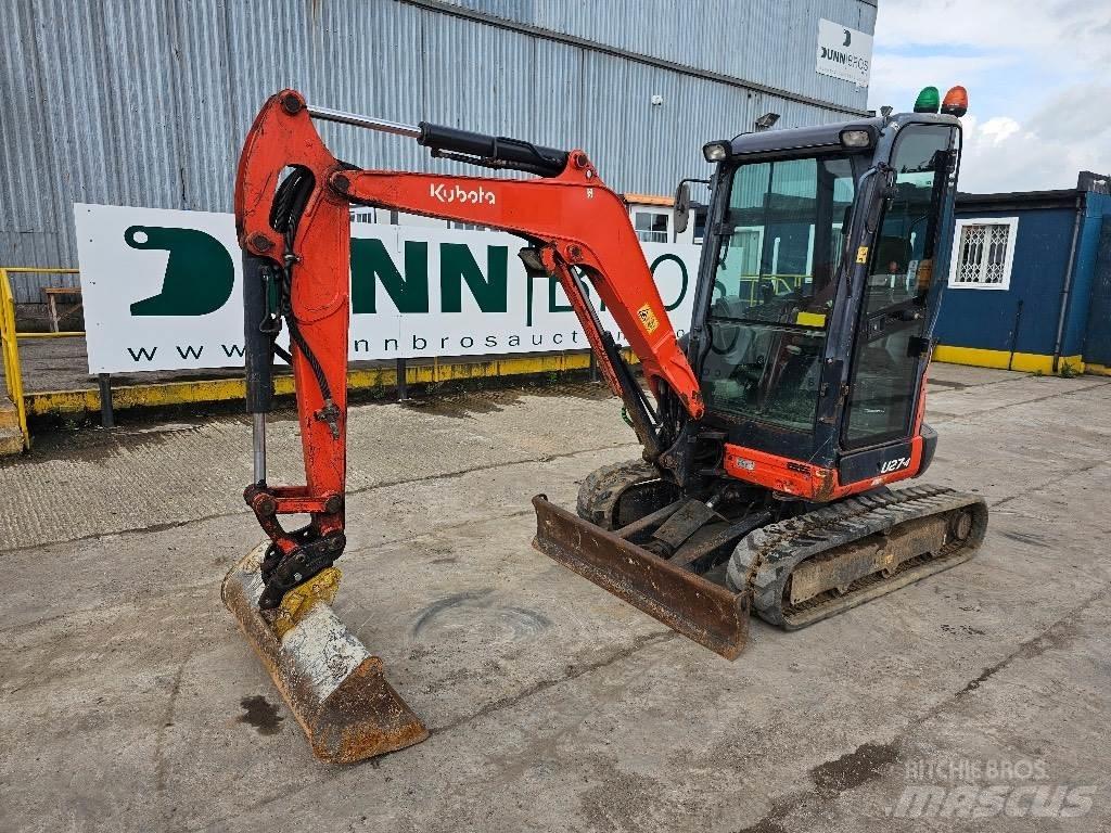 Kubota U 27-4 Mini ekskavatörler, 7 tona dek