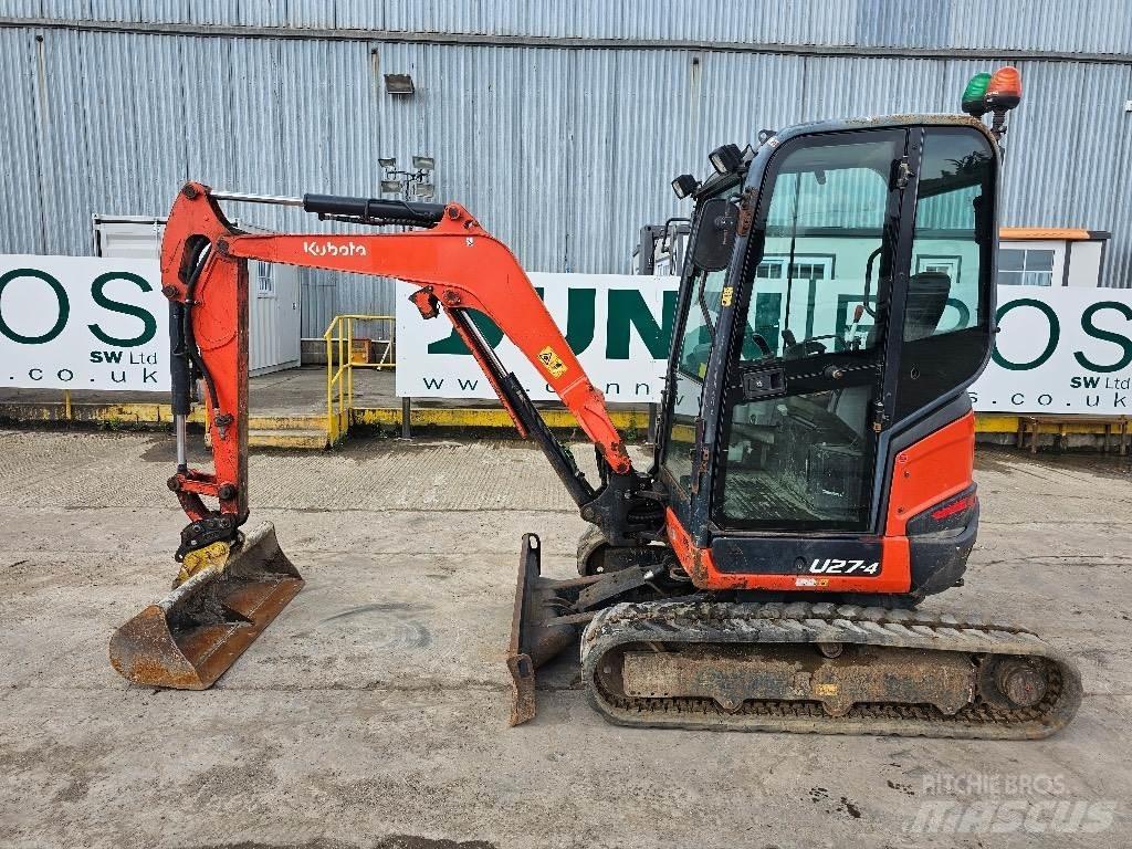 Kubota U 27-4 Mini ekskavatörler, 7 tona dek
