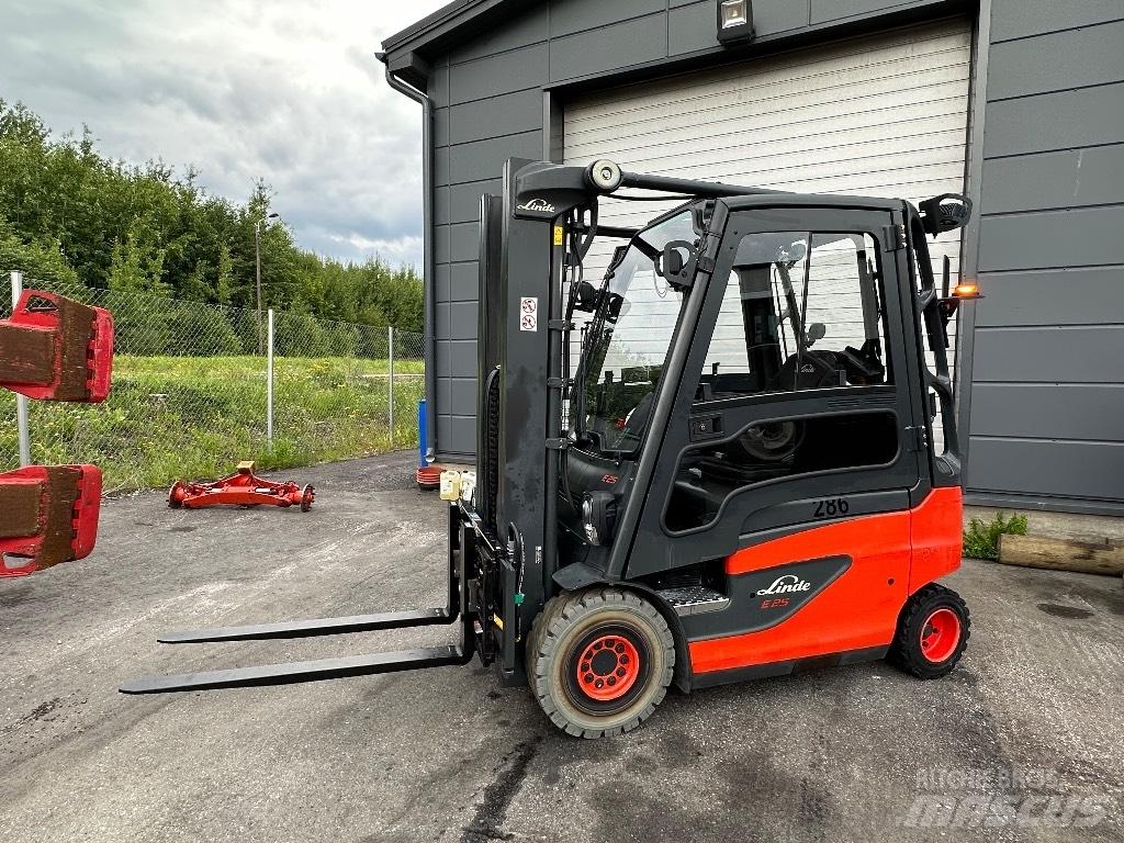 Linde E 25 -01 Elektrikli forkliftler