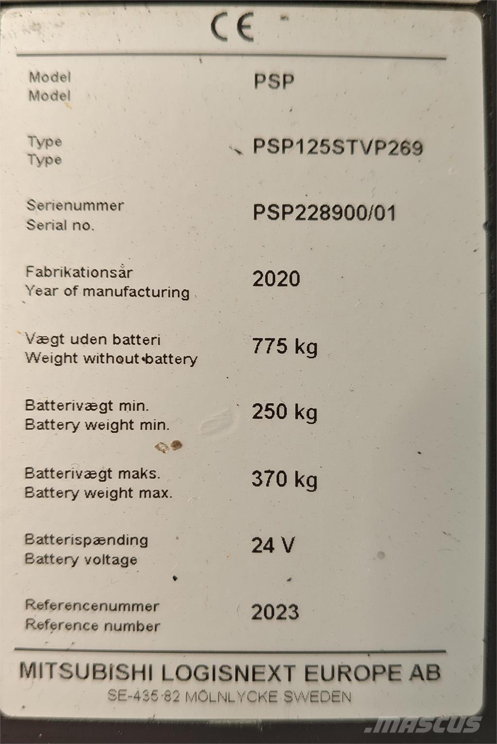 Atlet PSP125 Akülü depo ekipmanları