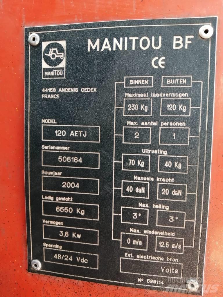 Manitou 120 AETJ3D Körüklü personel platformları