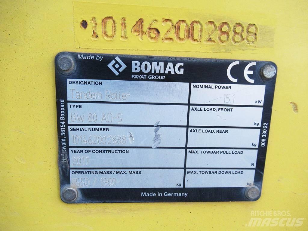 Bomag BW 80 AD-5 Çift tamburlu silindirler