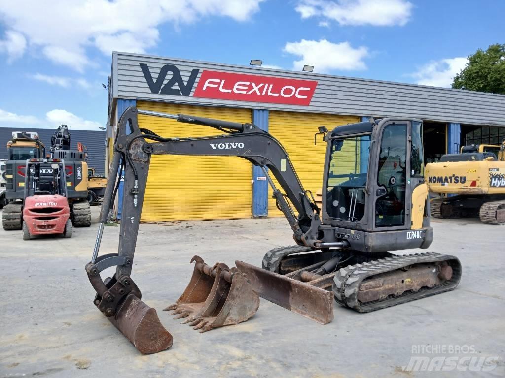 Volvo ECR 48 C Mini ekskavatörler, 7 tona dek