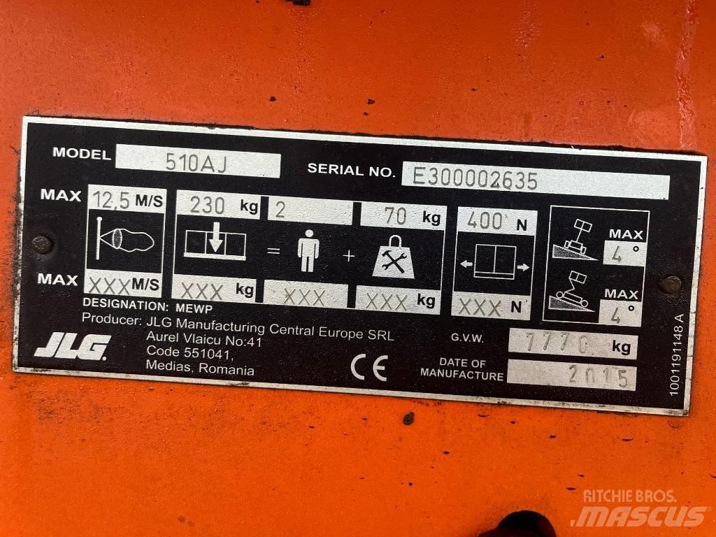 JLG 510 AJ Körüklü personel platformları