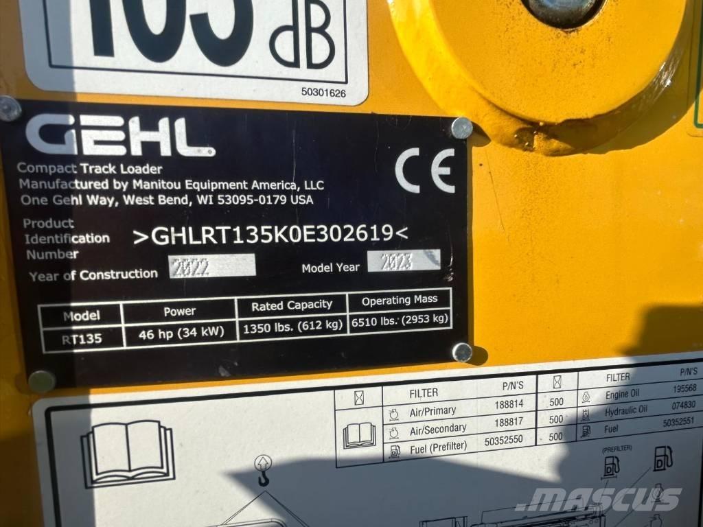 Gehl RT135 Skid steer loderler