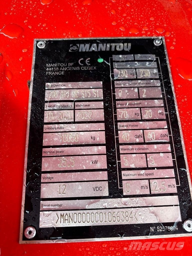 Manitou 200 ATJ RC Körüklü personel platformları