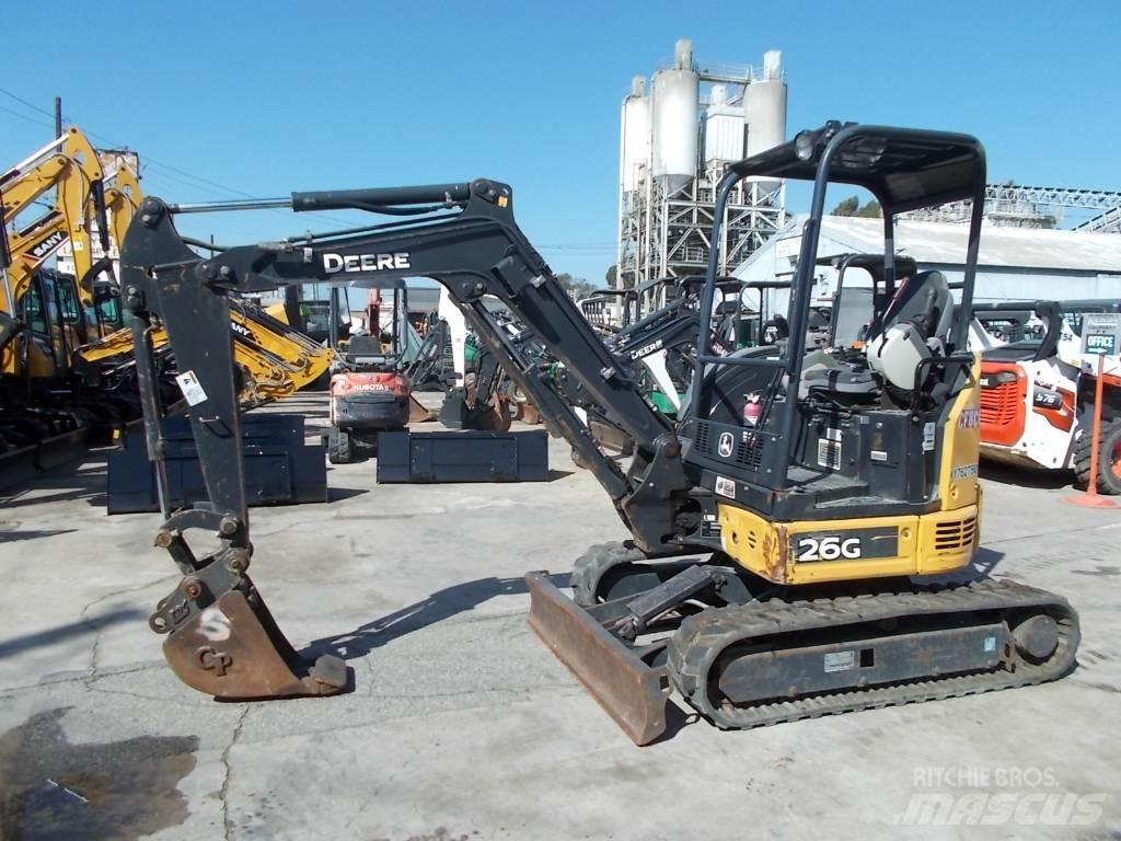 John Deere 26G Mini ekskavatörler, 7 tona dek