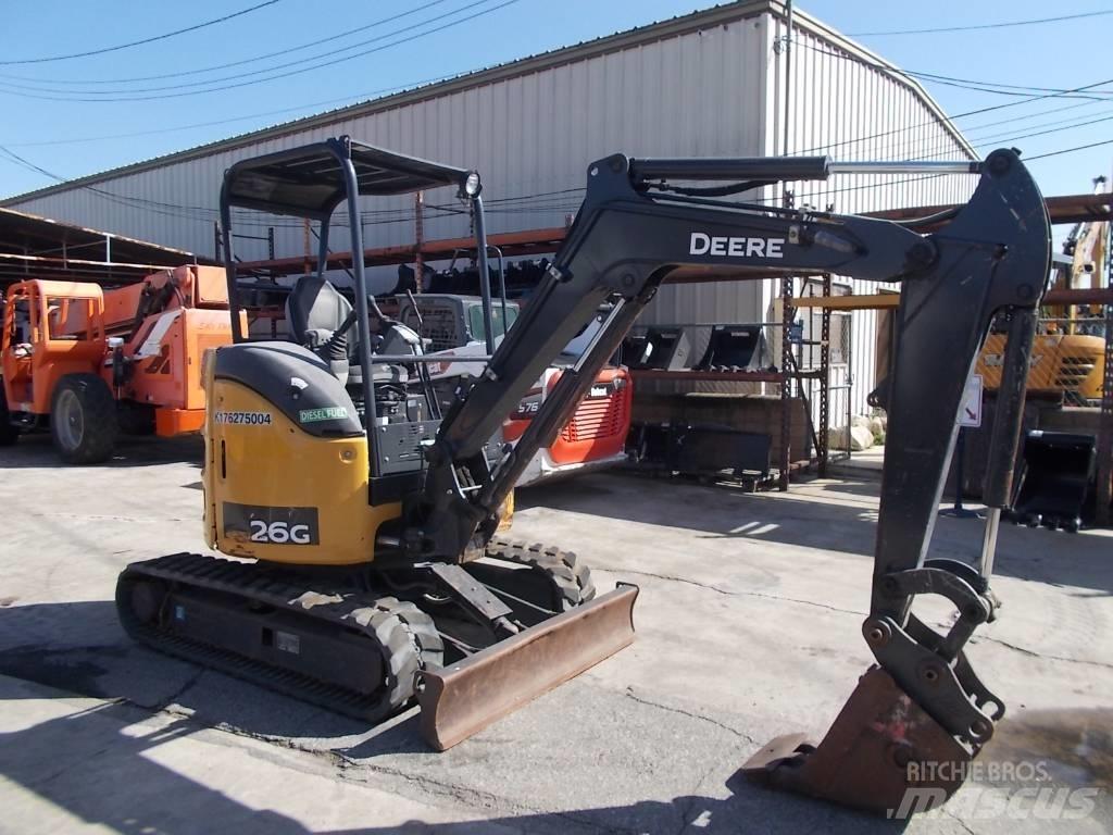 John Deere 26G Mini ekskavatörler, 7 tona dek