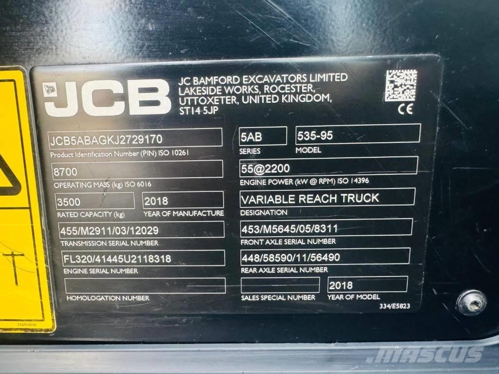 JCB 535-95 Teleskopik yükleyiciler