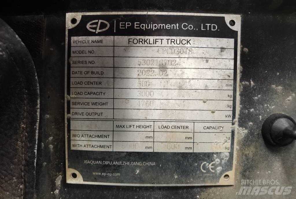 EP CPCD35T8S4S Dizel forkliftler