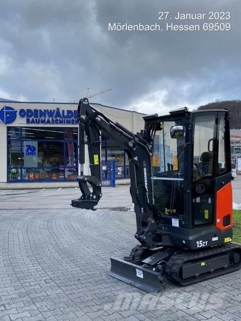 Eurocomach 15ZT Mini ekskavatörler, 7 tona dek