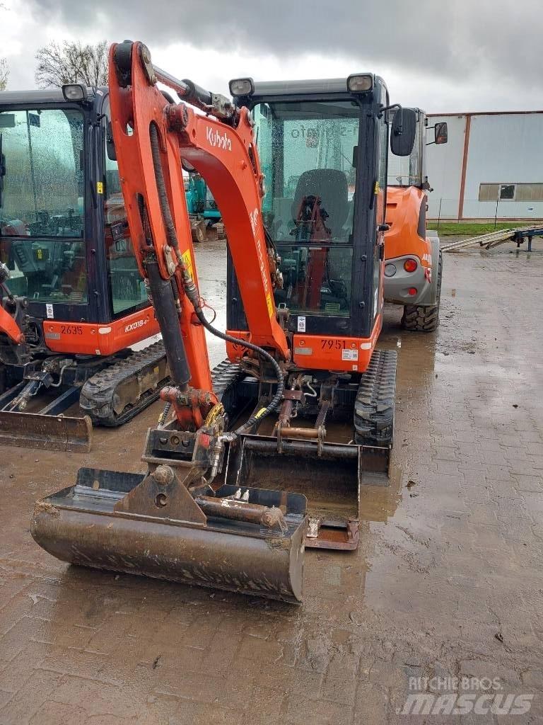 Kubota KX 019-4 Mini ekskavatörler, 7 tona dek