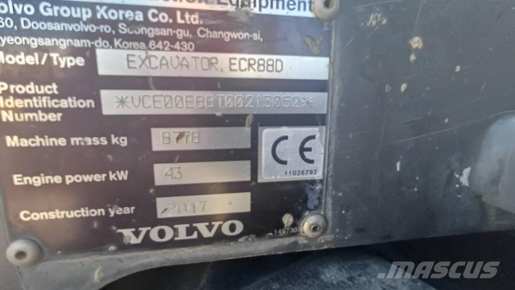 Volvo ECR 88 Midi ekskavatörler 7 - 12 t