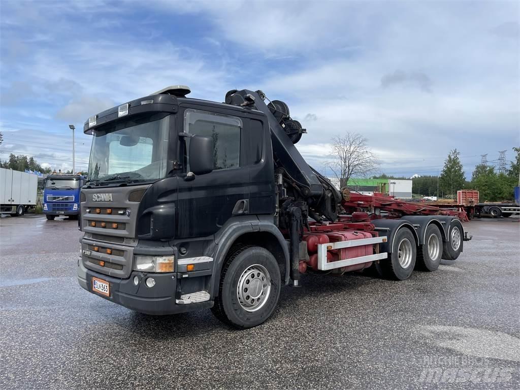 Scania P340 8x4 Araç üzeri vinçler