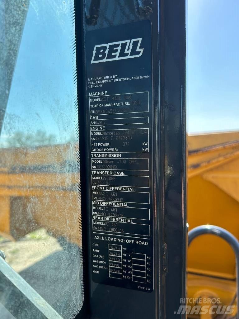 Bell B45E Belden kirma kaya kamyonu