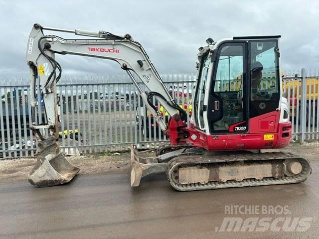 Takeuchi TB260 Mini ekskavatörler, 7 tona dek