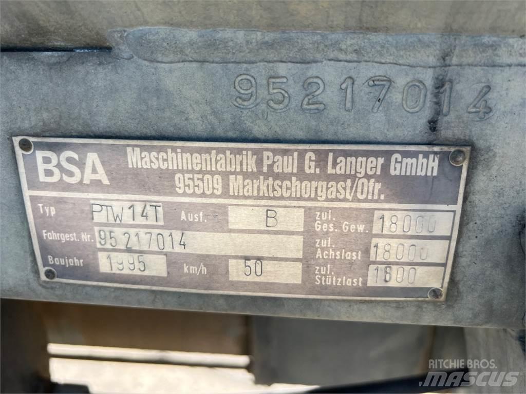 BSA PTW 14 T Sivi gübre ve ilaç tankerleri